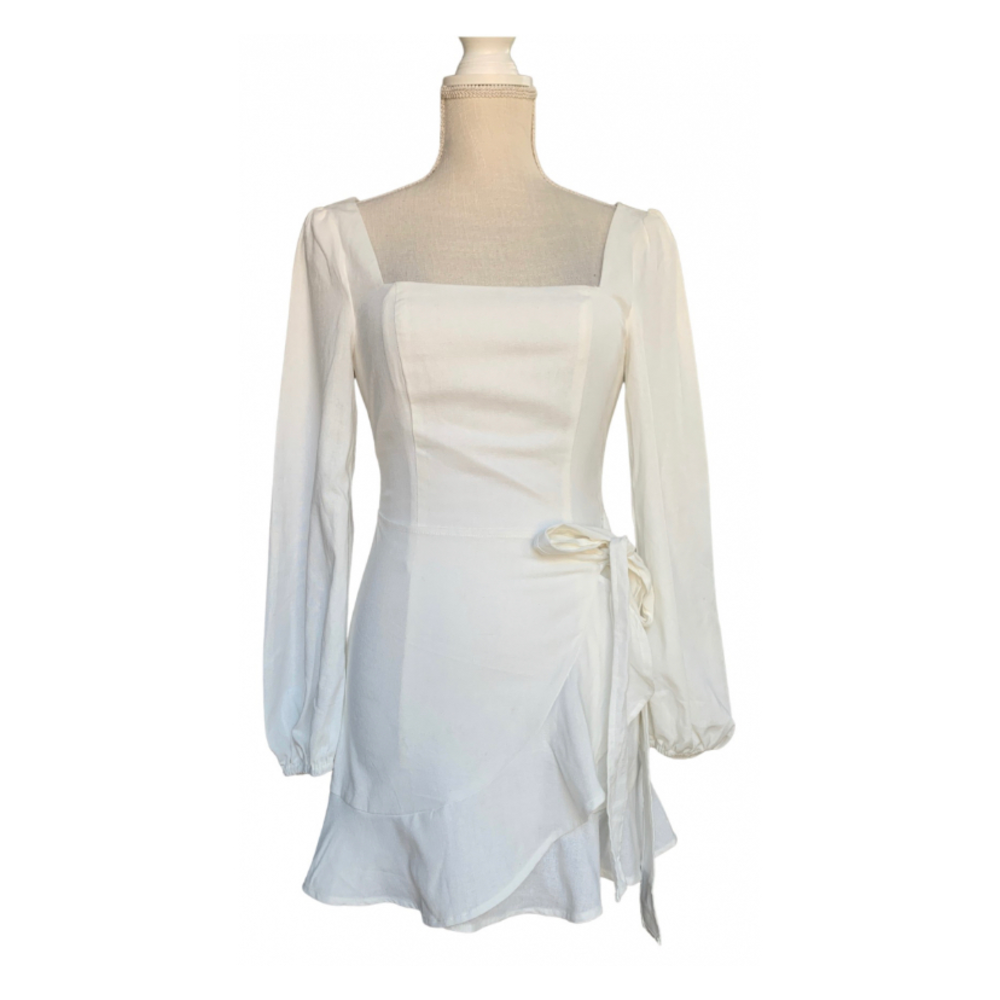 The Villa Mini Dress White